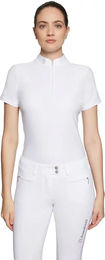 Produktbild von Samshield Aloise Turnierpolo Damen Reitshirt Sommer Weiß Größe S