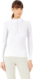 Samshield Aloise Turniershirt Damen Long Sleeve Weiß mit Swarovski-Kristallen XL – Bild 1 von 1