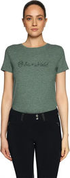 Produktbild von Samshield Ariana Reitshirt Damen aus Baumwolle Grün Größe M