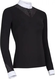 Samshield Beatrice Turnierreiter-Poloshirt Damen Schwarz Größe S – Bild 1 von 5