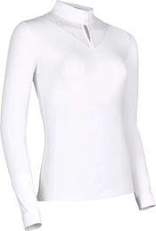 Samshield Beatrice Turnierreiter-Poloshirt Damen Weiß Größe M – Bild 1 von 2