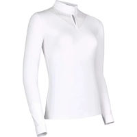 Produktbild von Samshield Beatrice Turnierreiter-Poloshirt Damen Weiß Langarm L