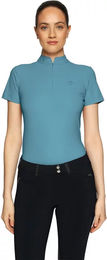 Produktbild von Samshield Bella Crystal Reitpolo Damen Blau Größe L