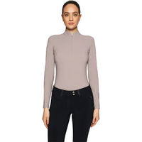 Produktbild von Samshield Bella Reitshirt Damen mit langen Ärmeln Beige Größe L