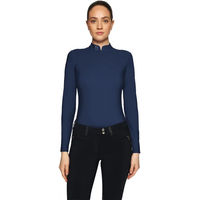 Produktbild von Samshield Bella Reitshirt Damen mit langen Ärmeln Blau Größe S