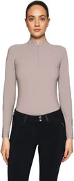 Produktbild von Samshield Bella Reitshirt für Damen mit langen Ärmeln Beige 2XS