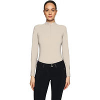 Produktbild von Samshield Bella Reitshirt für Damen mit langen Ärmeln Beige Größe M