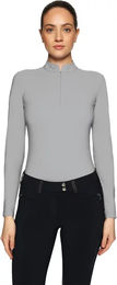 Produktbild von Samshield Bella Reitshirt für Damen mit langen Ärmeln Grau XS