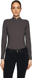 Produktbild von Samshield Bella Reitshirt für Damen mit langen Ärmeln in Braun Größe S