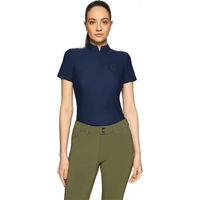 Produktbild von Samshield Bruna Premium Reitpolo Damen Blau Größe L