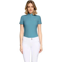 Produktbild von Samshield Bruna Premium Reitpolo Damen Blau Größe L