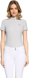 Produktbild von Samshield Bruna Premium Reitpolo Damen Grau Größe S