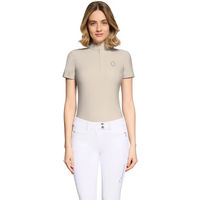 Produktbild von Samshield Bruna Premium Reitshirt Damen Blau Beige XL
