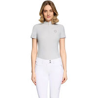 Produktbild von Samshield Bruna Premium Reitshirt Damen kurzarm Grau Größe M