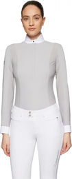 Produktbild von Samshield Carlotta Turnierpolo Damen Grau XS
