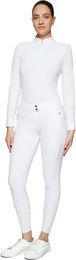 Produktbild von Samshield Chloe Metal Dots Turnierhose Damen Mid Grip Weiß Größe 38