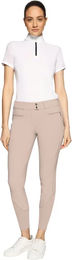 Produktbild von Samshield Chloe Metal Dots Turnierhose Damen mit Mid Grip in Rosa oder Beige