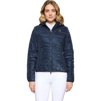 Produktbild von Samshield Davos Ice Reitjacke für Damen mit Kapuze wasserabweisend Blau Größe L