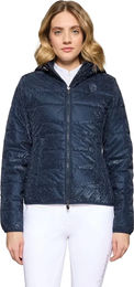 Produktbild von Samshield Davos Ice Reitjacke für Damen mit Kapuze wasserabweisend Blau Größe S