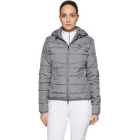 Produktbild von Samshield Davos Reitjacke für Damen mit Kapuze grau wasserabweisend