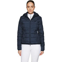 Produktbild von Samshield Davos Reitjacke für Damen mit Kapuze wasserabweisend Blau Größe L