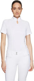 Produktbild von Samshield Elsa Boreal Turnierpolo Damen Reitshirt Weiß Größe S