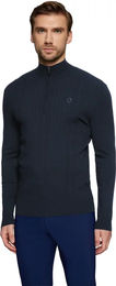 Produktbild von Samshield Elvyn Herren Pullover mit 1/2 Reißverschluss in Blau Größe L