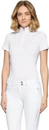 Samshield Lea Crystal Ferna Reitshirt Damen kurzarm Weiß Größe S – Bild 1 von 3