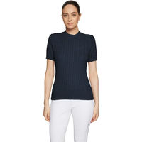 Produktbild von Samshield Lidy Damen Pullover mit Rundhalsausschnitt und kurzen Ärmeln aus Baumwolle in Blau