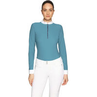 Produktbild von Samshield Lou Turnierpolo Damen mit langen Ärmeln Blau 2XS
