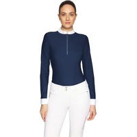 Produktbild von Samshield Lou Turnierpolo Damen mit langen Ärmeln Blau Größe M