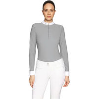 Produktbild von Samshield Lou Turnierpolo Damen mit langen Ärmeln Grau Größe M
