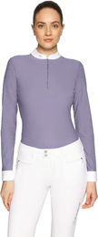 Produktbild von Samshield Lou Turnierpolo Damen mit langen Ärmeln Lila Größe M