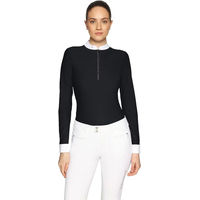 Produktbild von Samshield Lou Turnierpolo Damen mit langen Ärmeln Schwarz 2XS