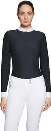 Produktbild von Samshield Louison Air Reitshirt Damen mit langen Ärmeln Schwarz Größe S