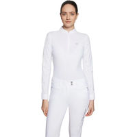 Produktbild von Samshield Louison Air Turnierpolo Damen mit langen Ärmeln Weiß Größe M