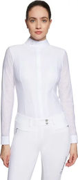 Produktbild von Samshield Marina Turnierpolo Damen mit langen Ärmeln Weiß XS