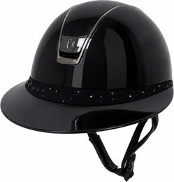 Samshield Miss Shield 2.0 Shadow Glossy Florall Reithelm für Damen in Schwarz – Bild 1 von 1