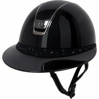 Produktbild von Samshield Miss Shield 2.0 Shadow Glossy Florall Reithelm für Damen in Schwarz