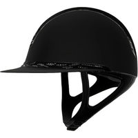 Produktbild von Samshield Miss Shield 2.0 Shadowmatt Flower Swarovski Reithelm für Damen in Schwarz