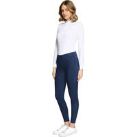 Produktbild von Samshield Omega Reithose Damen Full Grip Blau Größe 42