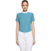Produktbild von Samshield Philae Air Turnierpolo Damen Reitshirt Blau Oeko-Tex Größe M