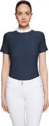 Produktbild von Samshield Philae Air Turnierpolo Damen Reitshirt Blau XL Oeko-Tex