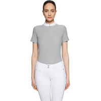 Produktbild von Samshield Philae Air Turnierpolo Damen Reitshirt Grau 2XS Oeko-Tex