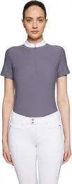 Produktbild von Samshield Philae Air Turnierpolo Damen Reitshirt Grau Oeko-Tex Größe L