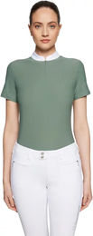 Produktbild von Samshield Philae Air Turnierpolo Damen Reitshirt Grün 2XS Oeko-Tex