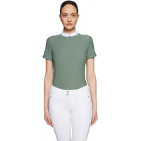 Produktbild von Samshield Philae Air Turnierpolo Damen Reitshirt Grün XS Oeko-Tex