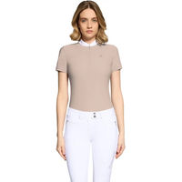 Produktbild von Samshield Philae Air Turnierpolo Damen Reitshirt Oeko-Tex Beige Braun 2XS