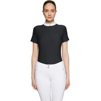 Produktbild von Samshield Philae Air Turnierpolo Damen Reitshirt Schwarz Oeko-Tex Größe S