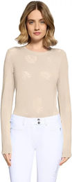 Produktbild von Samshield Phoebe Crystal Ferna Reitshirt für Damen in Beige XL